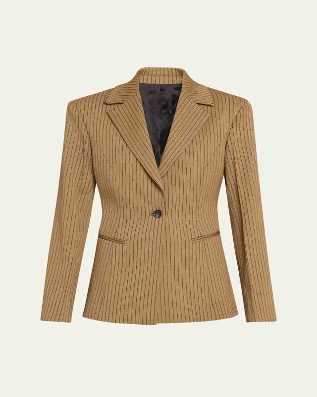 Pinstripe Hourglass Blazer